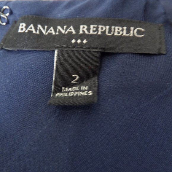 Banana Republic Blue Dress Size 2 - Picture 10 of 12